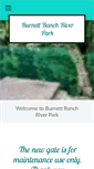 Mobile Screenshot of burnettranchriverpark.com